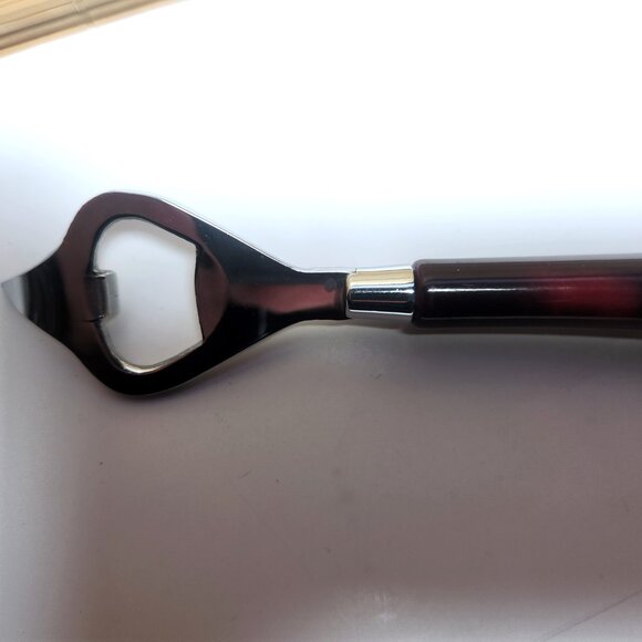 Glo-Hill Canada Bottle Can Opener MCM Cherry Bakelite Handle 7.5 in. Opener - Picture 3 of 8
